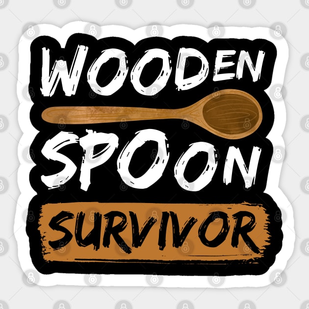 Wooden Spoon Survivor Sticker by DenverSlade